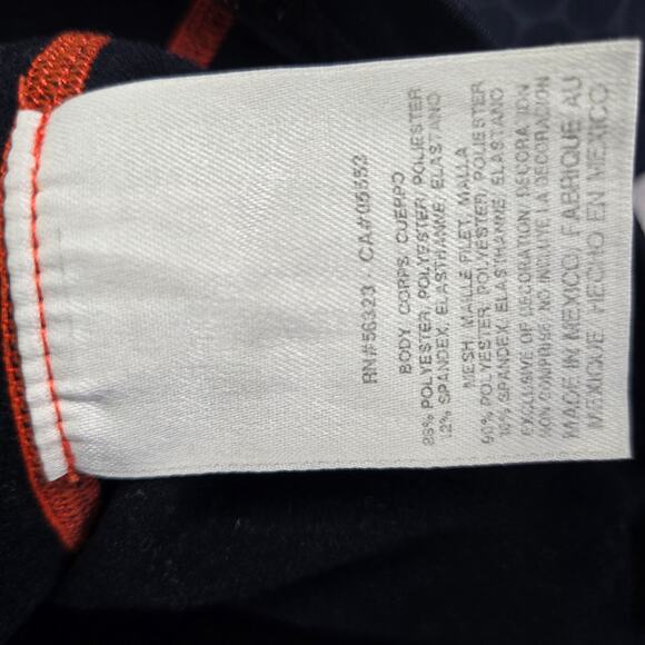 Nike Pro Combat Shirt Mens M Dri-Fit Orange Blue University Of Illinois Illini - Picture 6 of 13